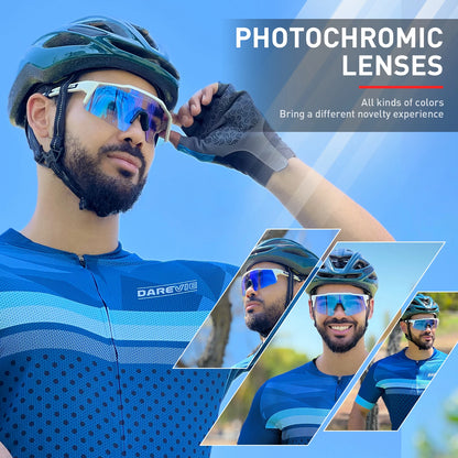 Oculos ciclismo fotocromático uv400