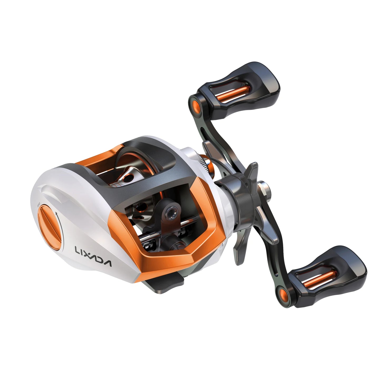 Carretilha Lixada-High Speed Fishing Reel com sistema de freio magnético, rolamentos de esferas, Baitcasting Reel, Fly Wheel, 12 + 1